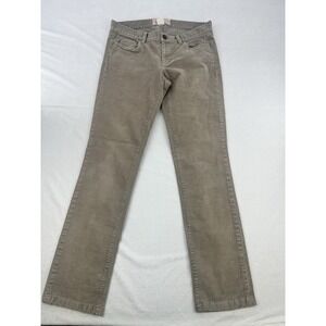 J Crew Corduroy Pants Women's 29R Matchstick Stretch Vintage Cords Tan Straight